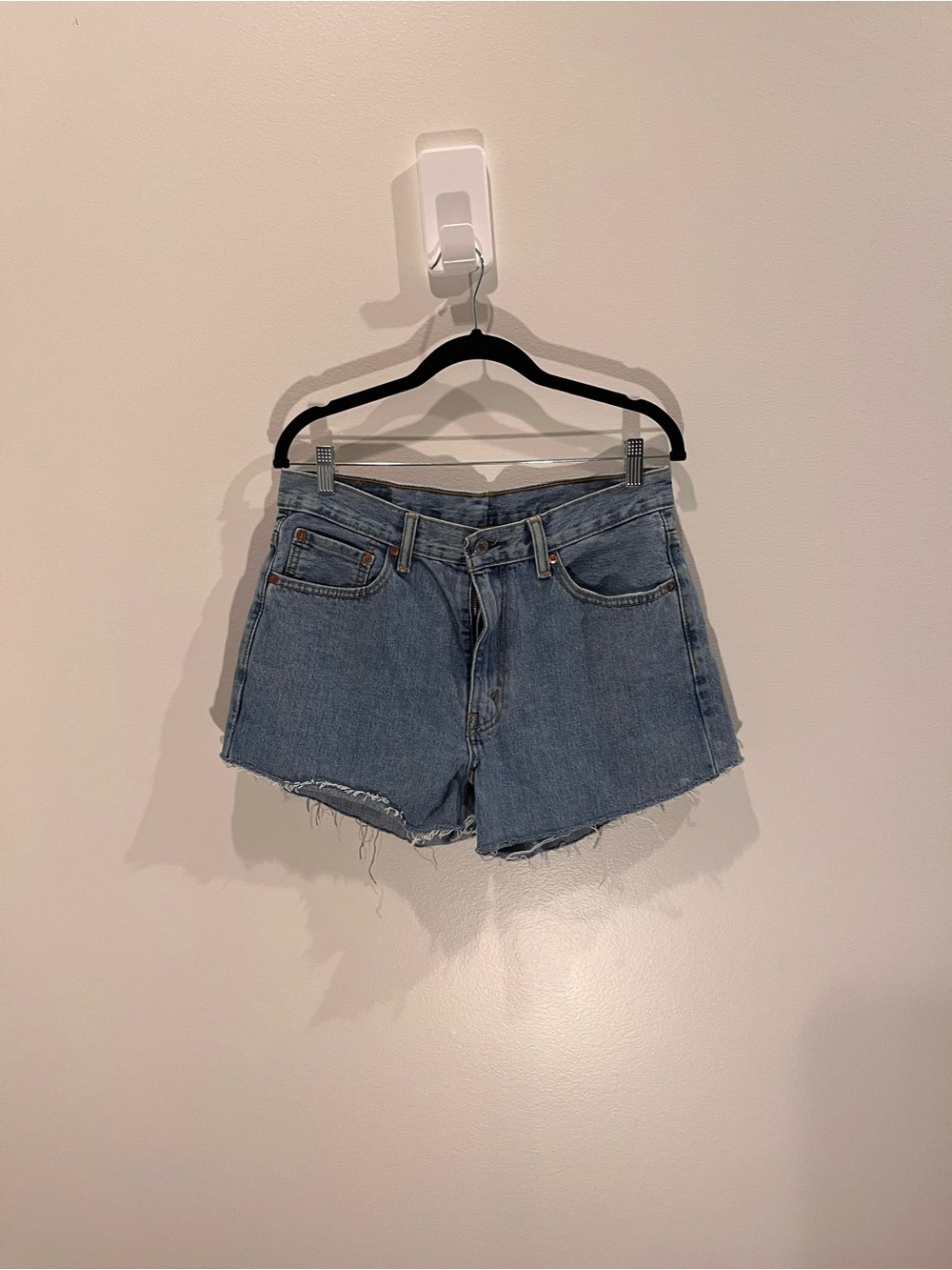 Classic Light Blue Denim Cutoff Shorts